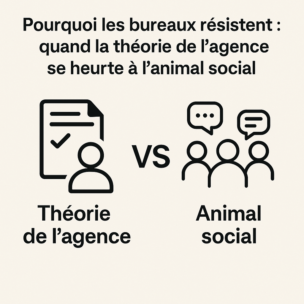 Pourquoi les bureaux résistent : quand la théorie de l’agence se heurte à l’animal social
